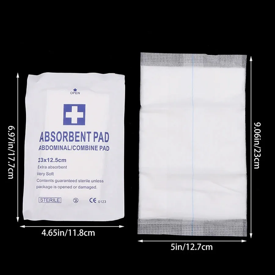 HENGPIN 5 قطعة البطن المعقمة ABD الجمع بين منصات 5 "x 9" تضميد الجروح الفرقة المعونة العناية بالجروح ضمادة للسفر في الهواء الطلق الإسعافات الأولية #2
