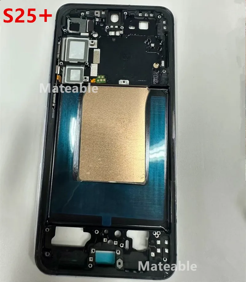 S25Plus Middle Frame For Samsung Galaxy S25 Plus S936 Housing Board LCD Faceplate Bezel Replace Repair Parts + Side Buttons