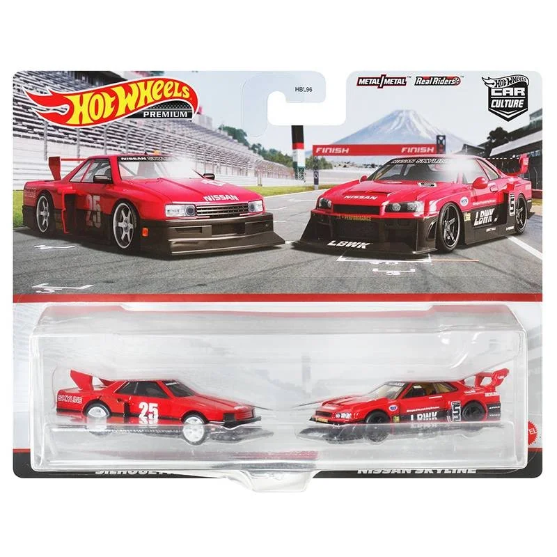 Hot Wheels-Premium Diecast Car Cultura Toy para Crianças, Toyota Supra MBK Van Ford Mustang Veículo, Presente Genuíno, 1: 64