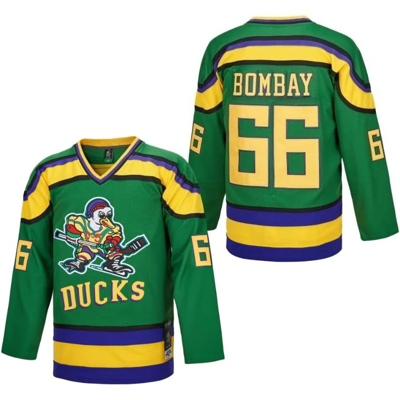 Ducks Inspired 99 Banks Ice Hockey Jersey 3D Print Long Sleeve V‑Neck Breathable Unisex Sports Fan Top for Adults Youth view 6