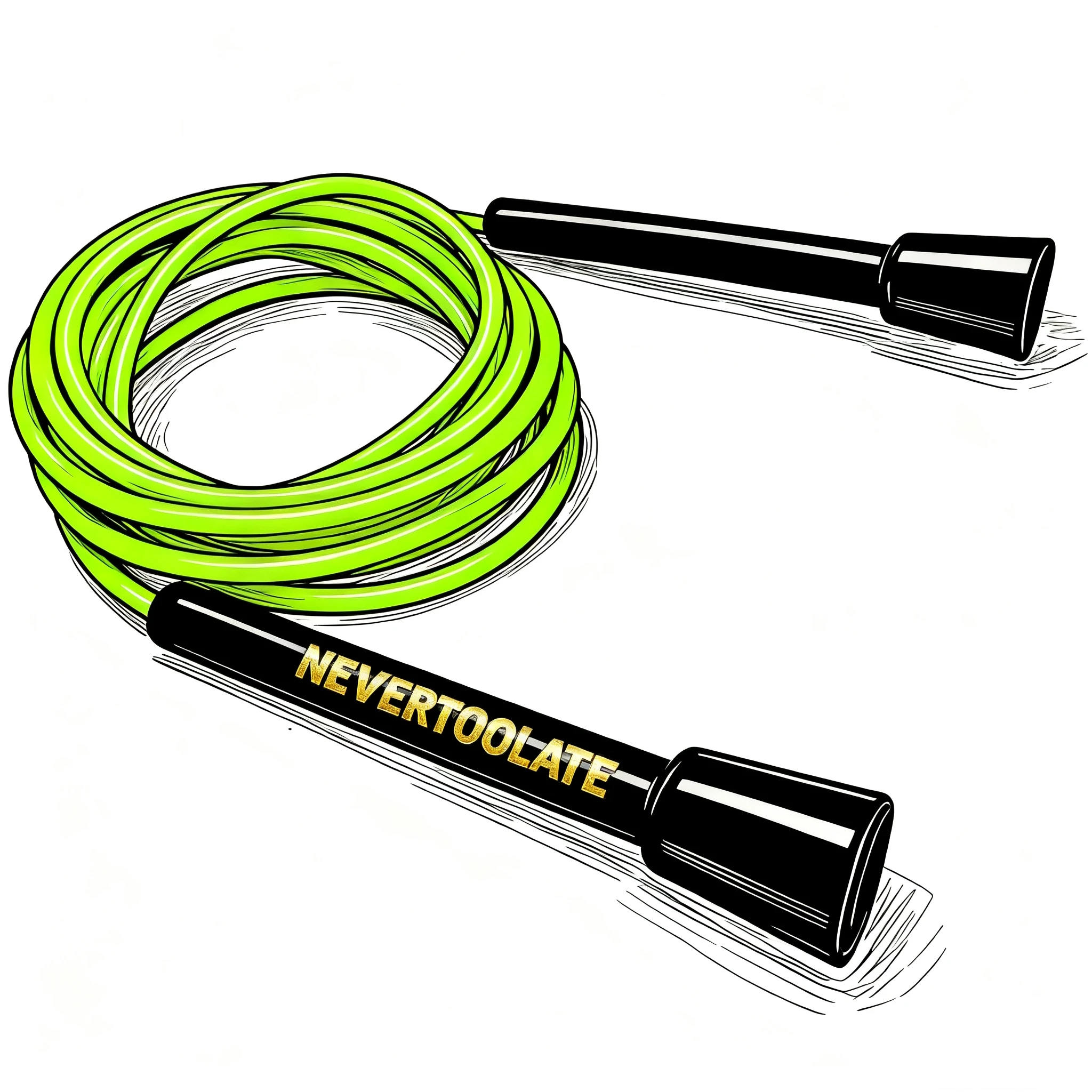 NEVERTOOLATE super long 3.2 meter 150 grams PVC ROPE 6MM ra handle  fitness outdoor crossfit jump rope skipping rope view 6