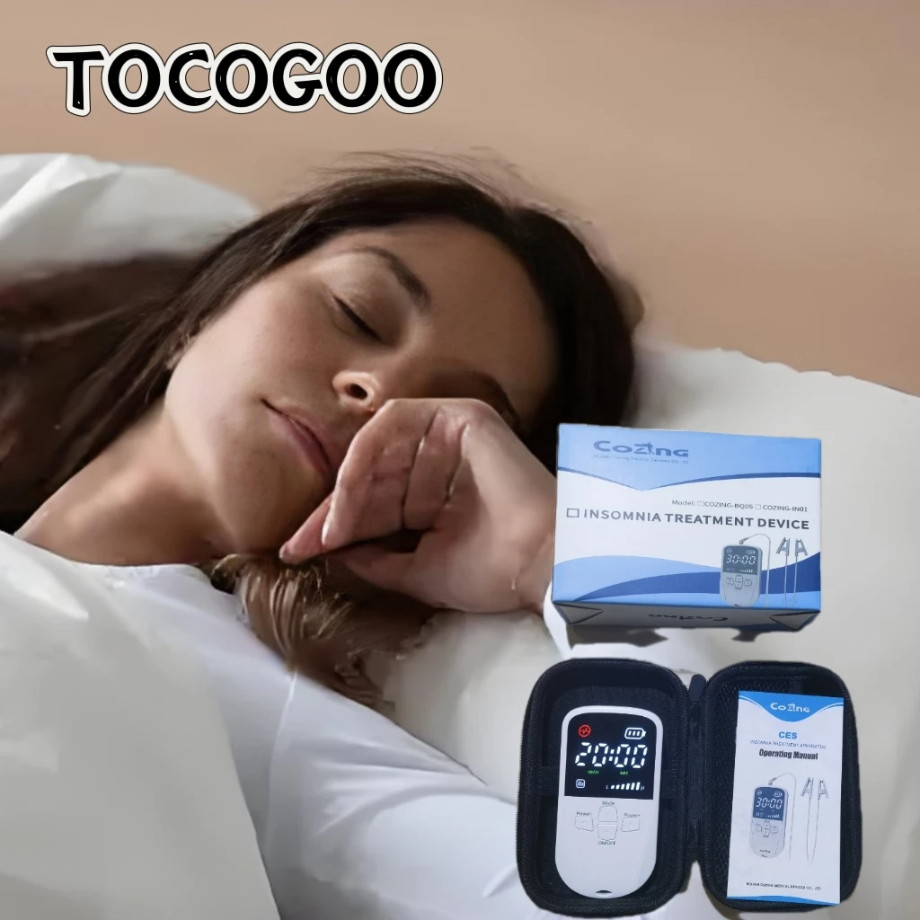 

TOCOGOO устройство для помощи во сне CES стимуляция 600 мАч ручной тревога депрессия инструмент для быстрого сна Sleeper бессонница