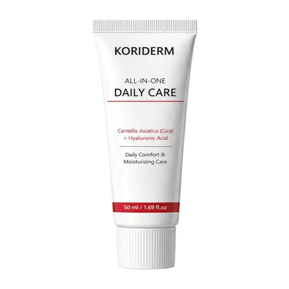 KORIDERM Crema de Cuidado Diario Todo en Uno 50ml Centella Asiatica (Cica) Ácido Hialurónico, Repara la Barrera Cutánea, Suave y No Irritante