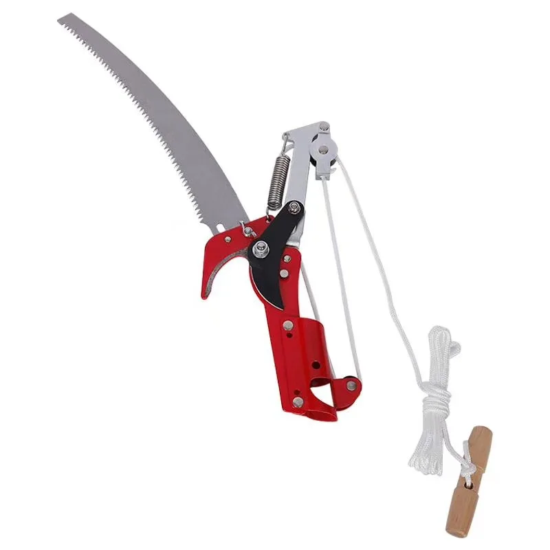 1PC High-Altitude Tree Lopper Branch Scissors Extendable Fruit Tree Pruning Saw Cutter Garden Trimmer Tool With Rope