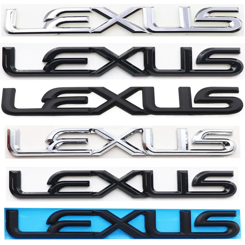 1pcs 3D old Lexus ABS Car Rear logo sticker Rear Bumper tail door trunk sticker car rear Emblem sticker styling Accessories