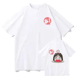 Anime Azumanga Daioh T Shirt Women Kawaii Chibi Osaka and Chiyo Chan's Dad T-Shirts Men Sweatshirt Summer Cotton Plus Size Tops