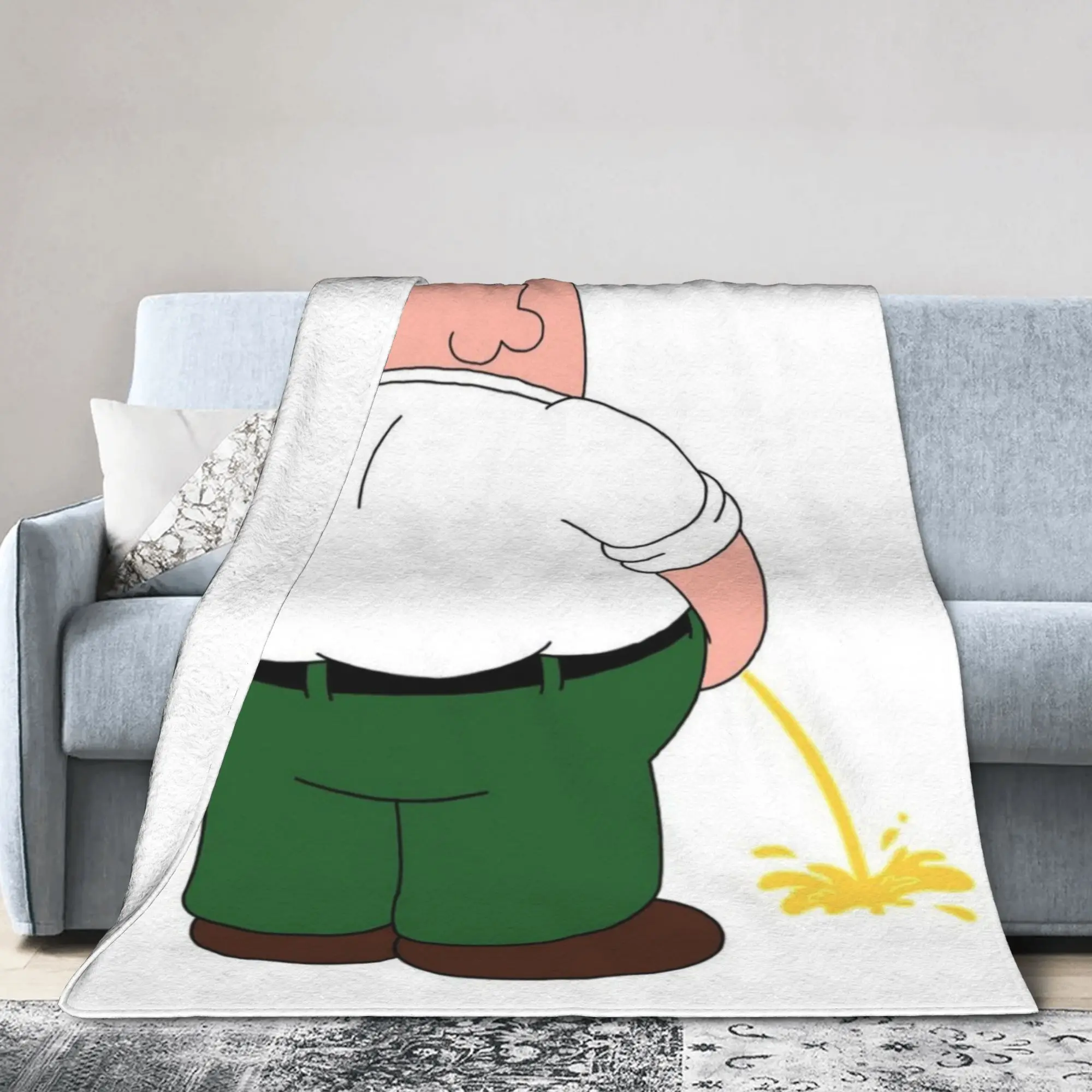 

Стильное одеяло Питерс Гриффинс, мягкое фланелевое одеяло для отдыха, которое можно стирать в машине