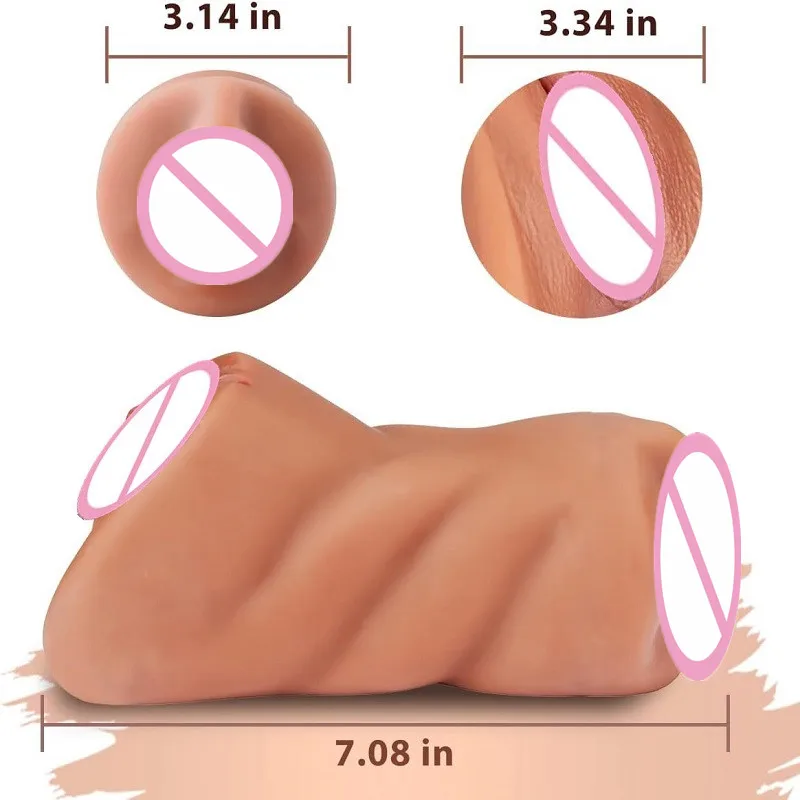 3D Flesh The Light Male Masturbation Artificial Vagina Ass mxxxx Silicone 3 In 1 Adult Sex Toy Doll For Man Pocket Pussy Ass view 5
