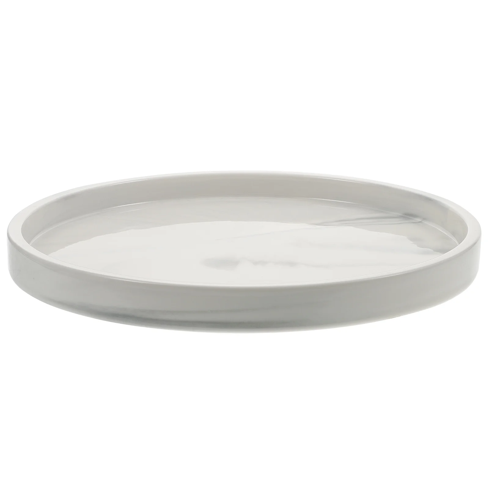 1Pcs Ceramic Jewelry Storage Tray Small Marbling Plate Multipurpose Organizer for Cosmetics Rings Watches Decorative Desktop