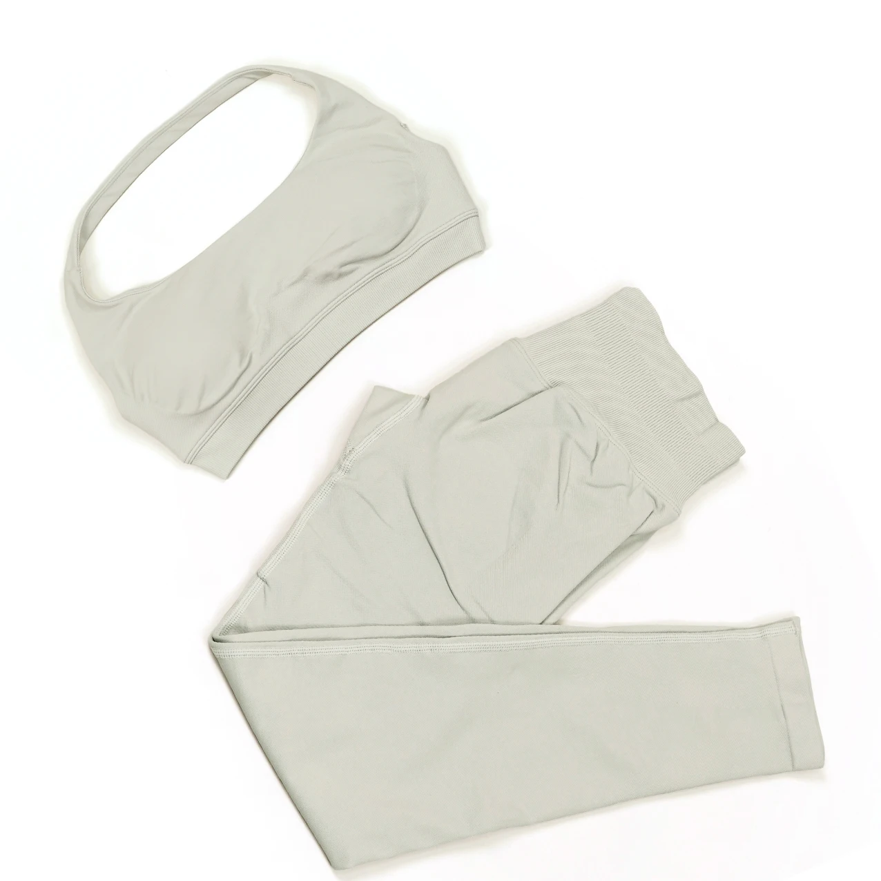 Mileegirl عالية دعم النساء اليوغا السراويل مجموعات سلس 2 قطعة الرياضة الرسن الصدرية مجموعة الدافئة قطب بعقب الصالة الرياضية طماق الجوارب القمم
