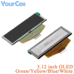 Módulo de pantalla LCD OLED de 3,12 pulgadas y 3,12 pulgadas, resolución de 256x64, SPI SSD1322, amarillo, blanco, azul y verde