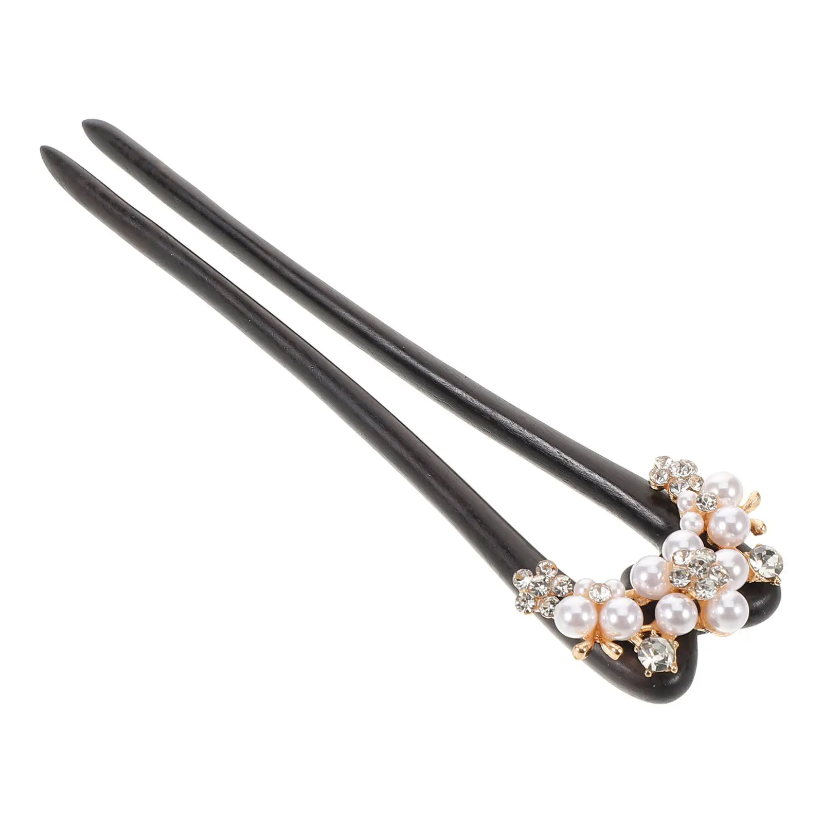 

U Shape Wooden Hair Sticks Handmade Vintage Chignon Forks For Women Girls Bun Updo Styling Accessories Chinese Style