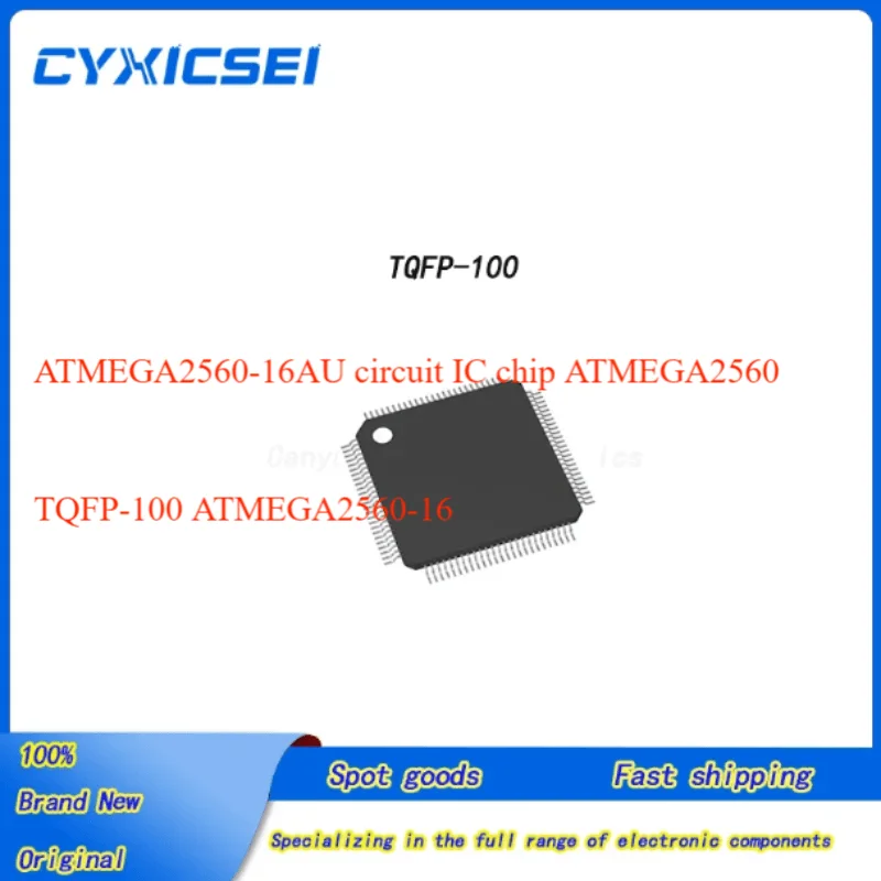 Microcontrollore ATMEGA2560-16AU – TQFP-100, Atmel, Nuovo, Per Progetti Embedded - 2