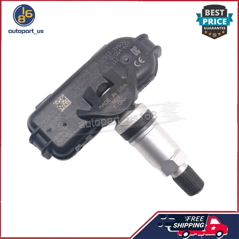 4XTire Pressure Monitor Sensor 52933-3V600 For Hyundai Grandeur [HG] 2011-2014 Hyundai I40 [VF] 2014-2019 Kia Rio [UB] 2011-2017