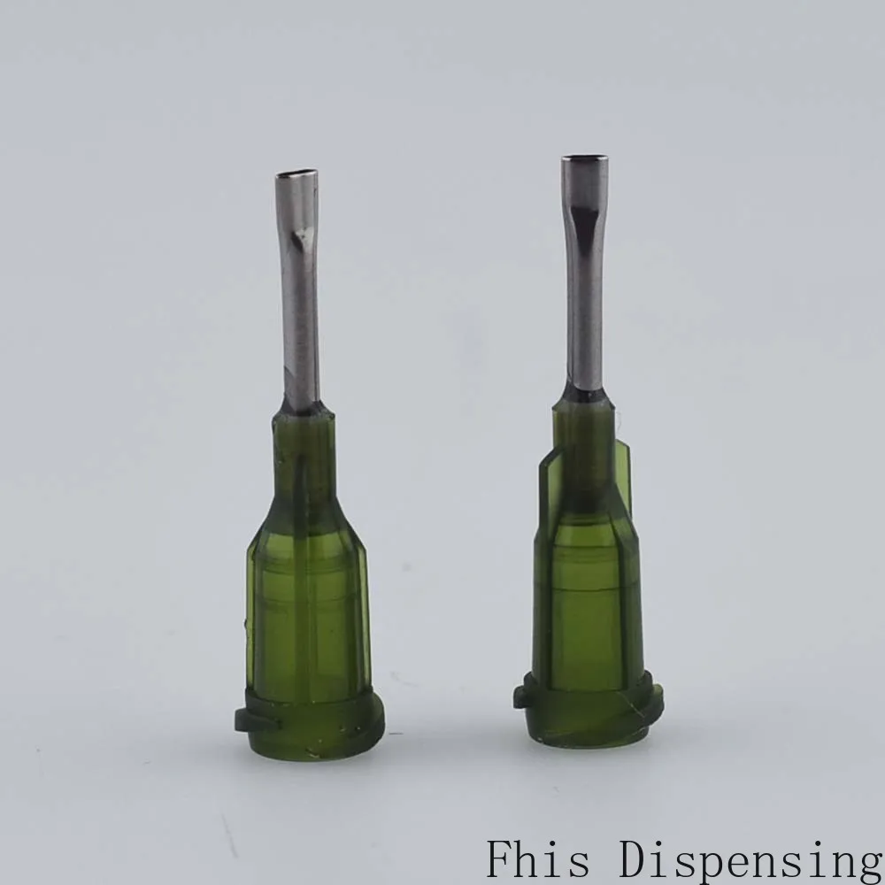 Pack Of 100แบน0.5 "ความยาวท่อ Dispensing เข็ม14G