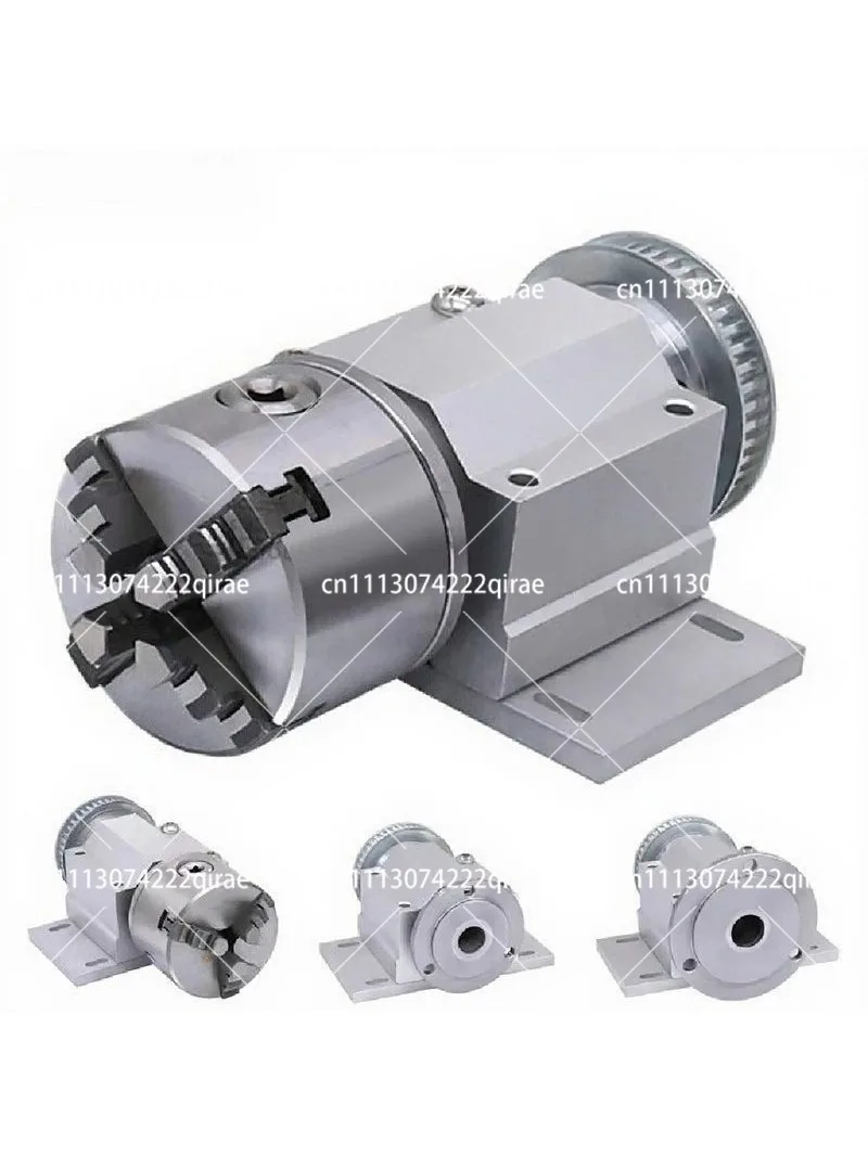 Micro Lathe Spindle Assembly 80/100 3-Jaw/4-Jaw Self-Centering Chuck Woodwork DIY Bead Machine Hole Clamp