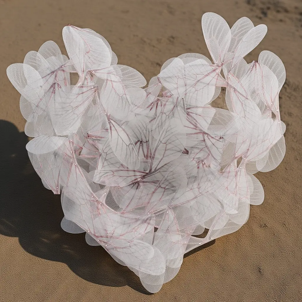 

100 шт. белых подвесок в виде крыльев стрекозы, мягкие, легкие, для изготовления украшений своими руками, кулонов, серег, декора для дома, принадлежности для рукоделия