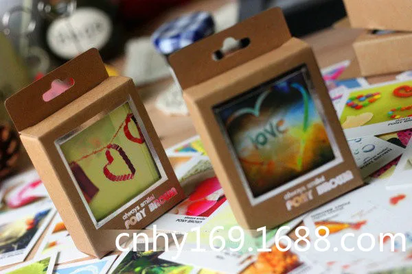 Mini carte Lomo sur le thème de l'amour, 40 feuilles/Lot, Mini carte postale de Style Ins, carte de vœux cadeau pour décoration de messages