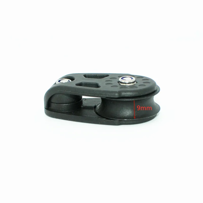  ISURE MARINE 2Pcs Marine Canoe Nylon Pulley, Canoe Pulley, High Strength Sailboat Pulley, Canoe Wheel Pulley Kit