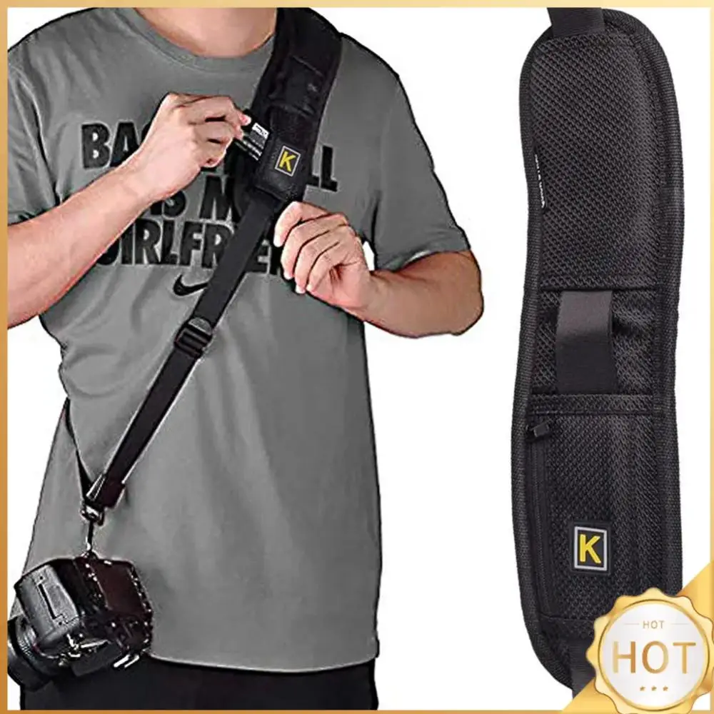 Portable SLR Camera Strap Adjustable Digital Camera Neck Strap Rapid Camera Neck Strap for Canon/Nikon/Sony/Olympus/DSLR Camera