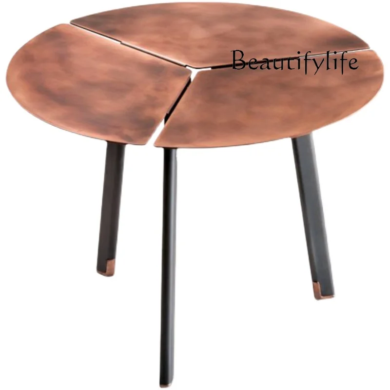 

Italian minimalist coffee table retro round designer niche simple modern fashion living room home