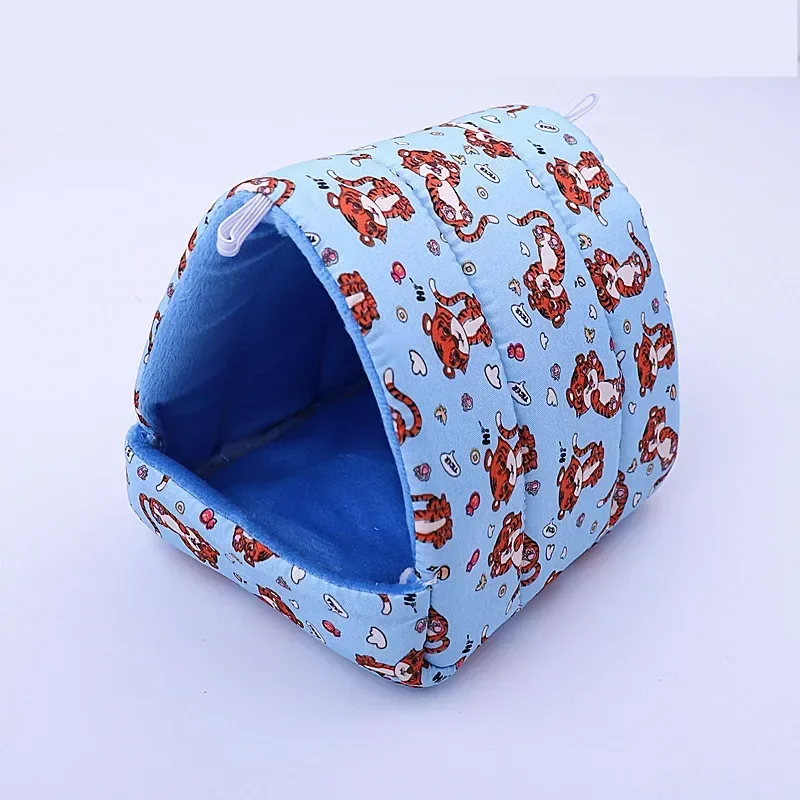 Cute Small Animal Sleeping Bed Hamster House Mini Pet Rabbit Squirrel Winter Warm Nest Comfortable Guinea Pig Nest