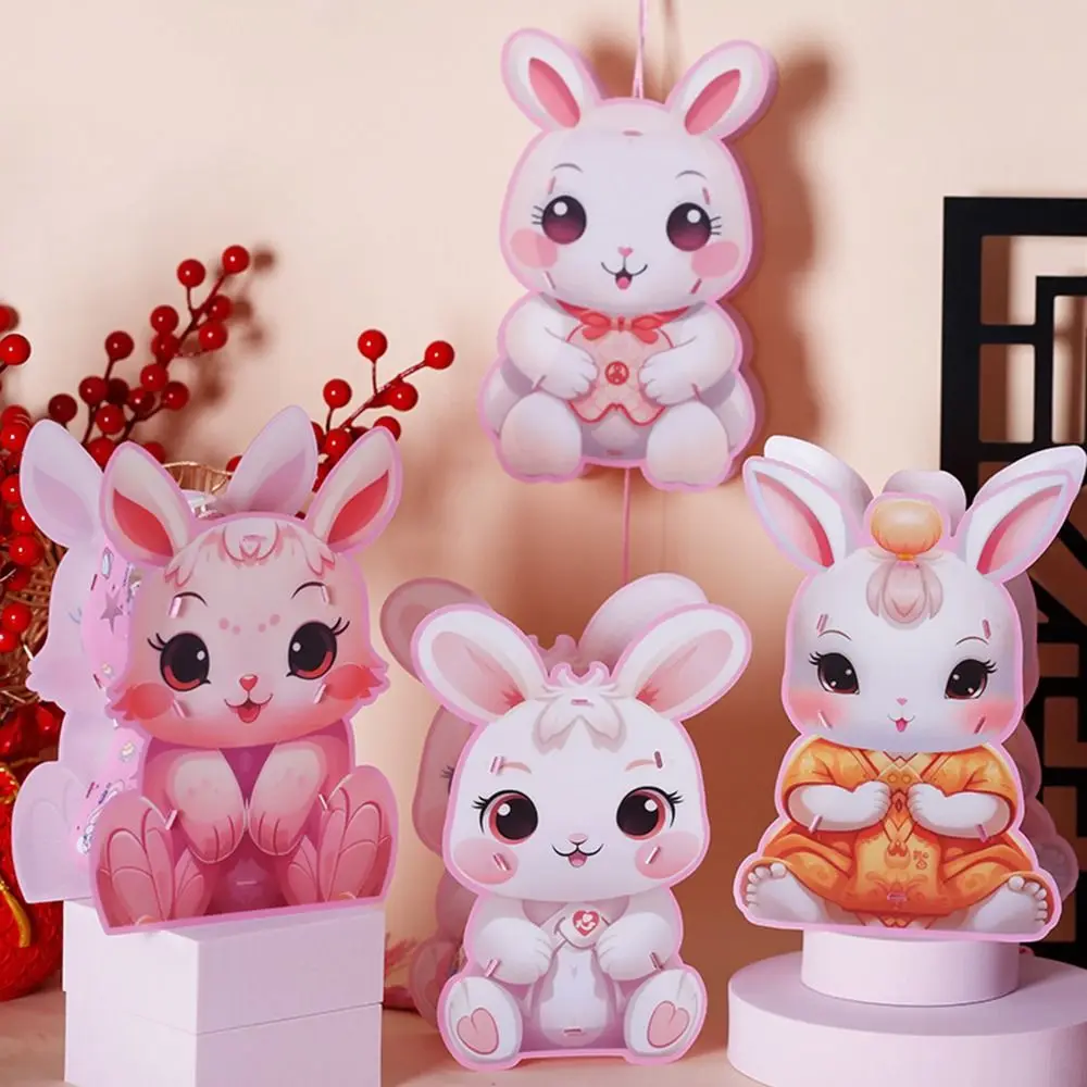 

Cute Middle Autumn Festival Lantern LED Light Chinese Style Festival Lantern Material Kits Traditional DIY Craft