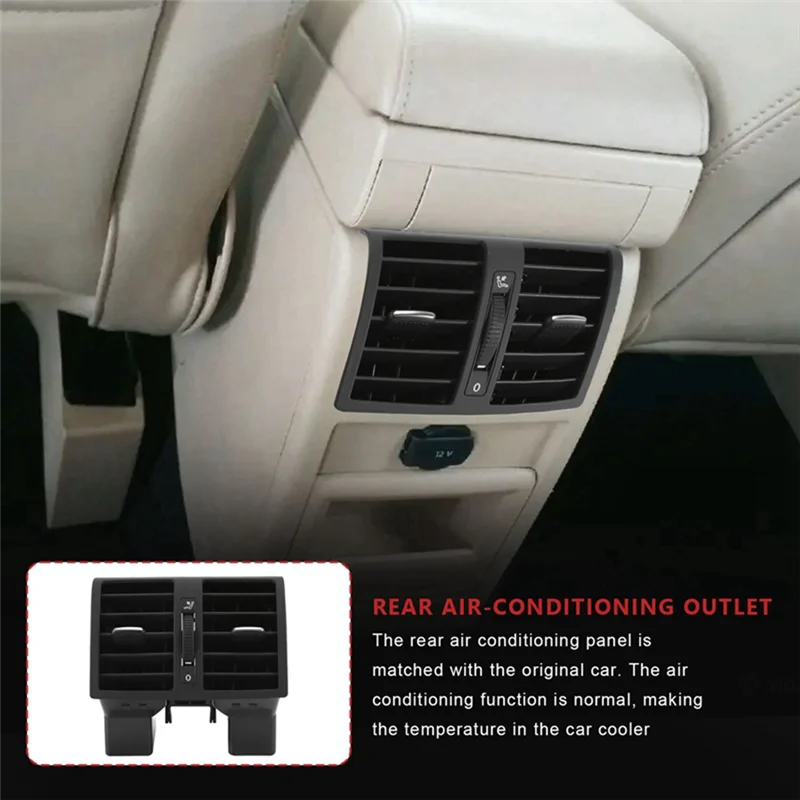 Car Center Console Air Conditioning Rear Air Vent 1TD819203 For VW Touran Caddy Air Conditioning Grill Replacement Accessories-Y