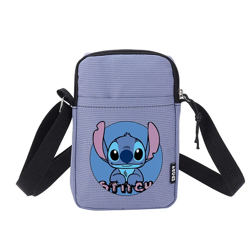 Disney Stitch Women Shoulder Bag Cartoon Girl Mini Phone Pocket Kawaii Lady Casual Crossbody Bags Birthday Gifts