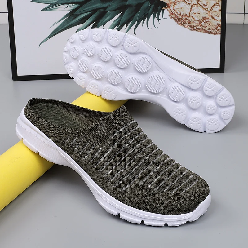 Mode Schoenen Voor Mannen En Vrouwen Licht Ademende Paar Halve Slippers Outdoor Casual Designer Mannen Slippers Voor Zomer Groot Formaat