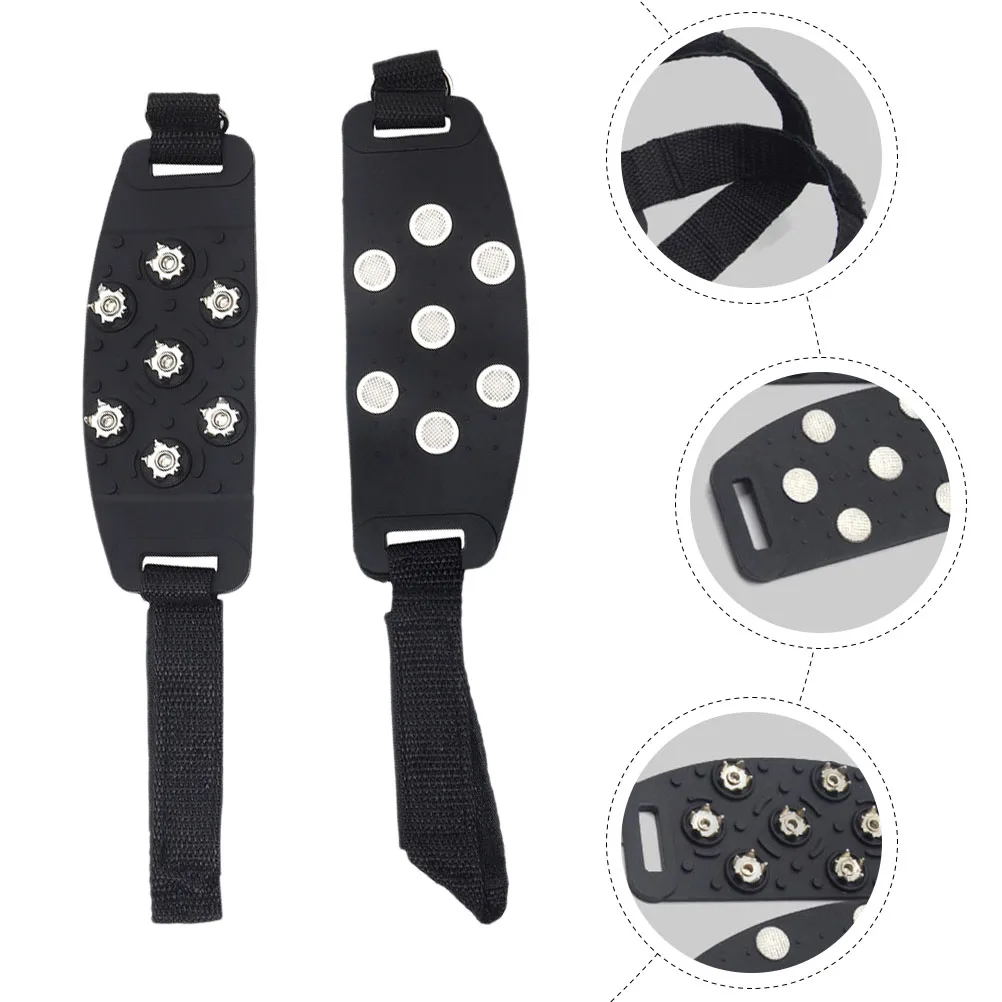 

Anti-slip Shoe Cover Ice Claws Cleats for Shoes Outdoor Climbing Supply Spiked Grippers Silica Gel Non-slip Traction