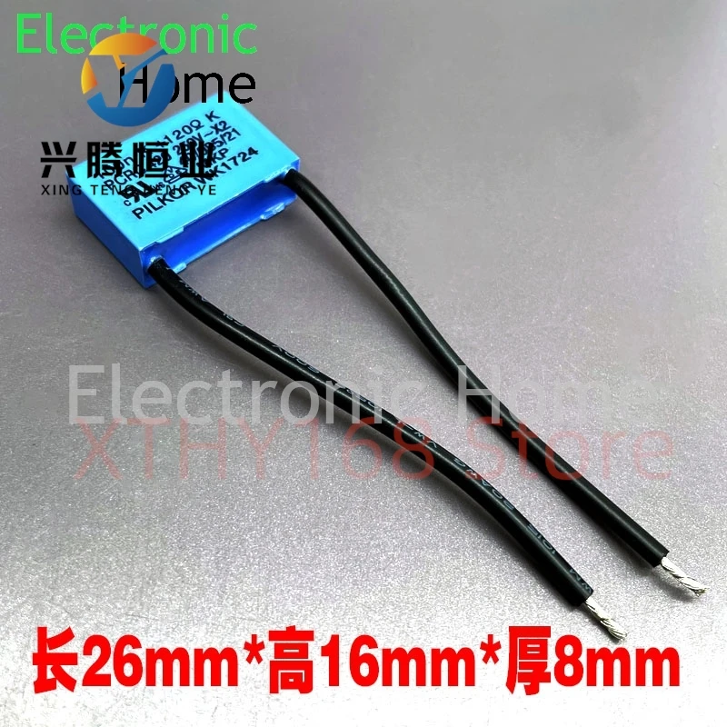 

5PCS/LOT PILKOR MKP 100nf 104 0.1uf 120 ohms 120 �� 250v 275v X2 arc extinguishing capacitor 26x16x8mm