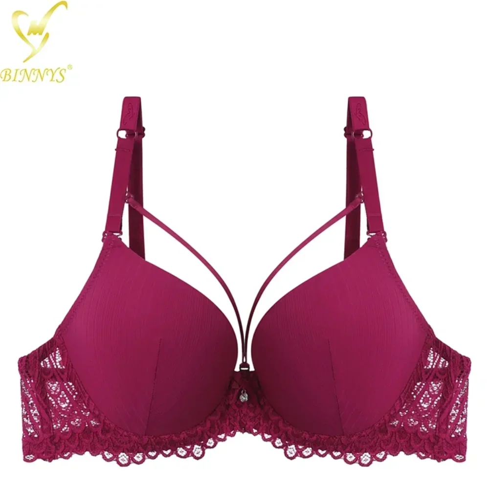 Sujetador de mujer Sexy Copa B Tirantes ajustados Mujer Premium Fancy Soutien Gorge Femm Sujetador de mujer con aros BINNYS