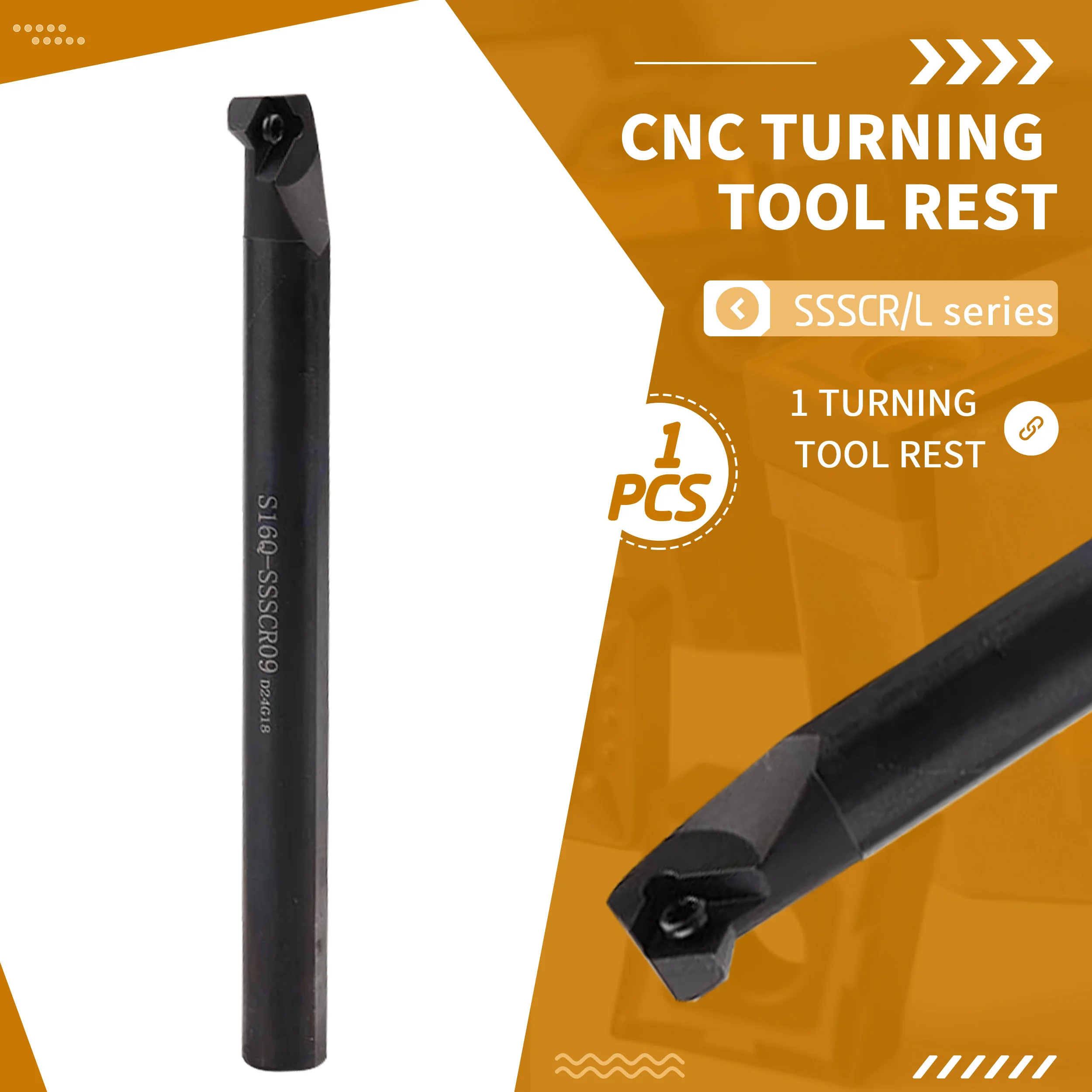 1Pc S12M-SSSCR09 S14N-SSSCR09 S16Q-SSSCR09 S18Q-SSSCR09 S20R-SSSCR09 S25S-SSSCR09 Internal Turning Tool Holder Boring Bar SSSCL