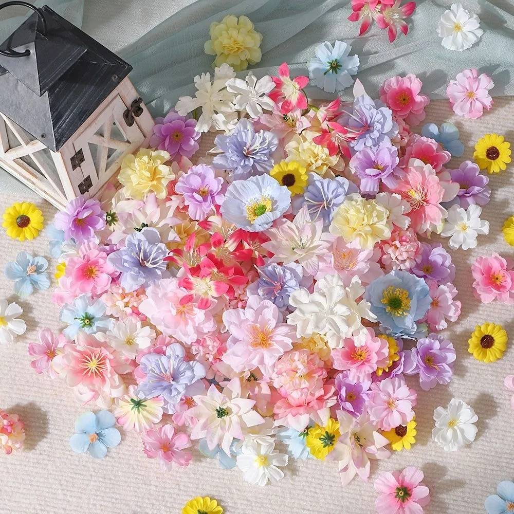 20/50 Stück künstliche Blumen aus Seide, künstliche Blumen für Zuhause, Raumdekoration, Hochzeit, Braut, Dekoration, DIY, Basteln, Geschenke, Zubehör – Detail 6