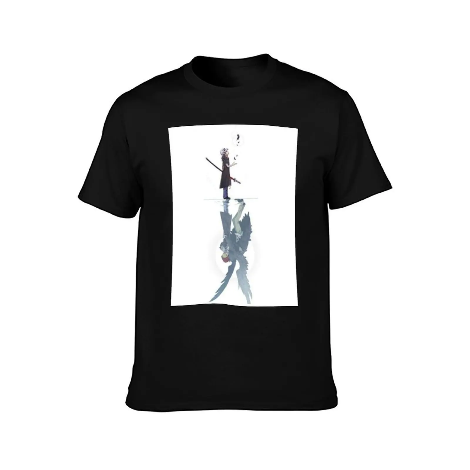 Law ??Corazon?? T-Shirt, Summer Casual Cotton Tee, Oversized Streetwear Tops, Vintage Graphic Print, Loose Fit Short Sleeve