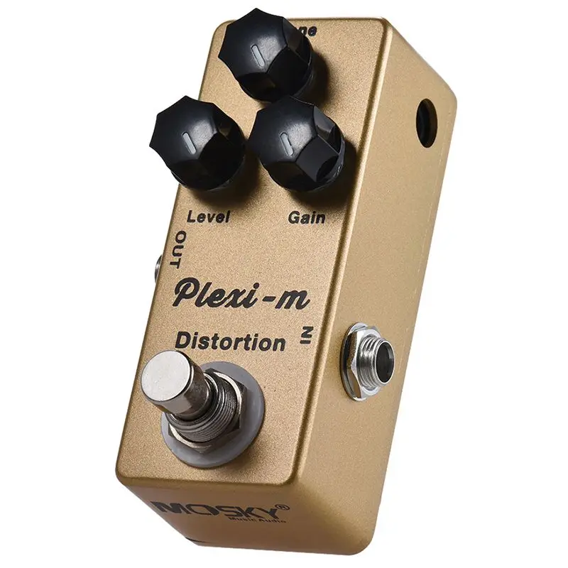 MOSKY Effects Processors PLEXI Distortion Electric Guitar Distortion Effect Pedal True Bypass Full Metal Shell Guitar Distortion