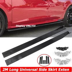 2M Side Skirt Universal For SEAT LEON FR 5F MK1 MK2 MK3 MK4 For SEAT For Ibiza 6J Extension Kit Splitters Apron Car Accessories