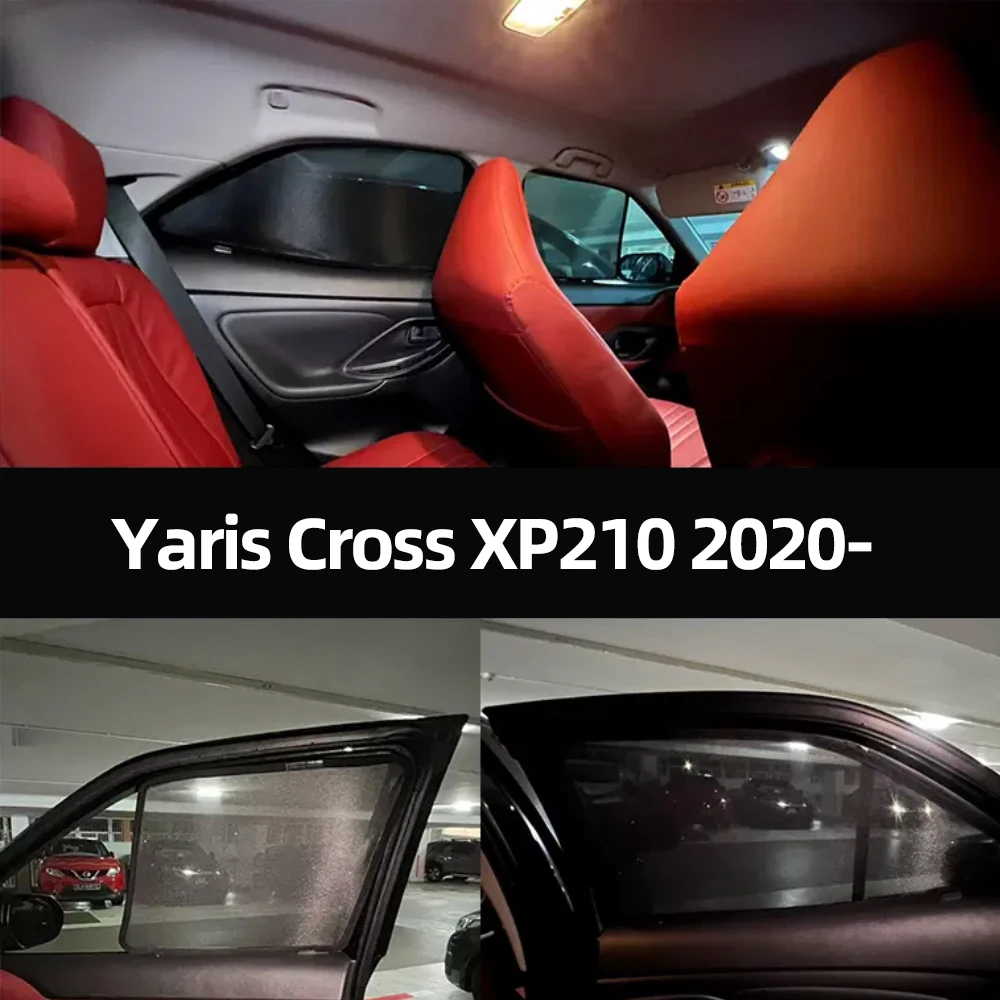 

For Toyota Yaris Cross XP210 2020-2023 Car Rear Side Baby Window SunShade Shield Front Windshield Curtain Sun shade Visor