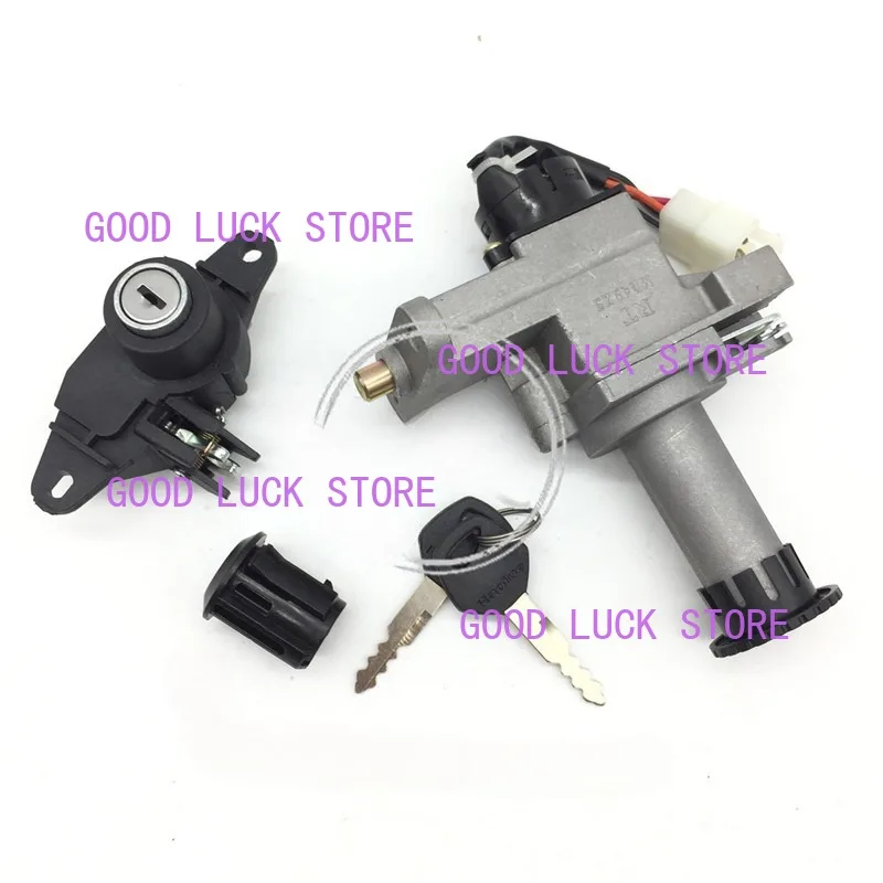 Motorcycle Bicycle Full Lock Ignition switch Ignition Switch With keys Kit For Haojue Suzuki  AN125 HJ125T-7/8/11A Spare parst