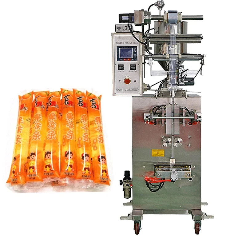 60 Bags/min Jelly bar Stick Ice Cream Popsicles High-Efficiency Automatic Packing Machine
