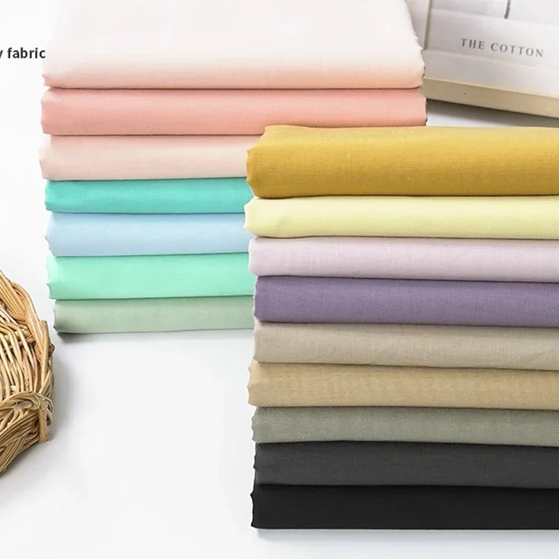 145x50/200cm Pure Cotton Woven Gauze Fabric For Skirt Lining, Sun Protection Clothing Curtains Shirt Handmade DIY Fabric W300006