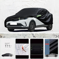 For Geely yuanjing x3 fit Outdoor Protection Full Car Covers Snow Cover Sunshade Waterproof Dustproof Exterior Car cover Black
