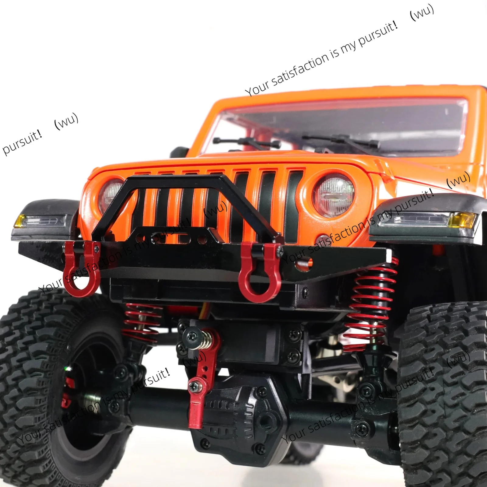 For MN 1/12 MN128 Wrangler Metal Front Rear Bumper Protective Bar Upgrade Front Bumper Guard Buckle