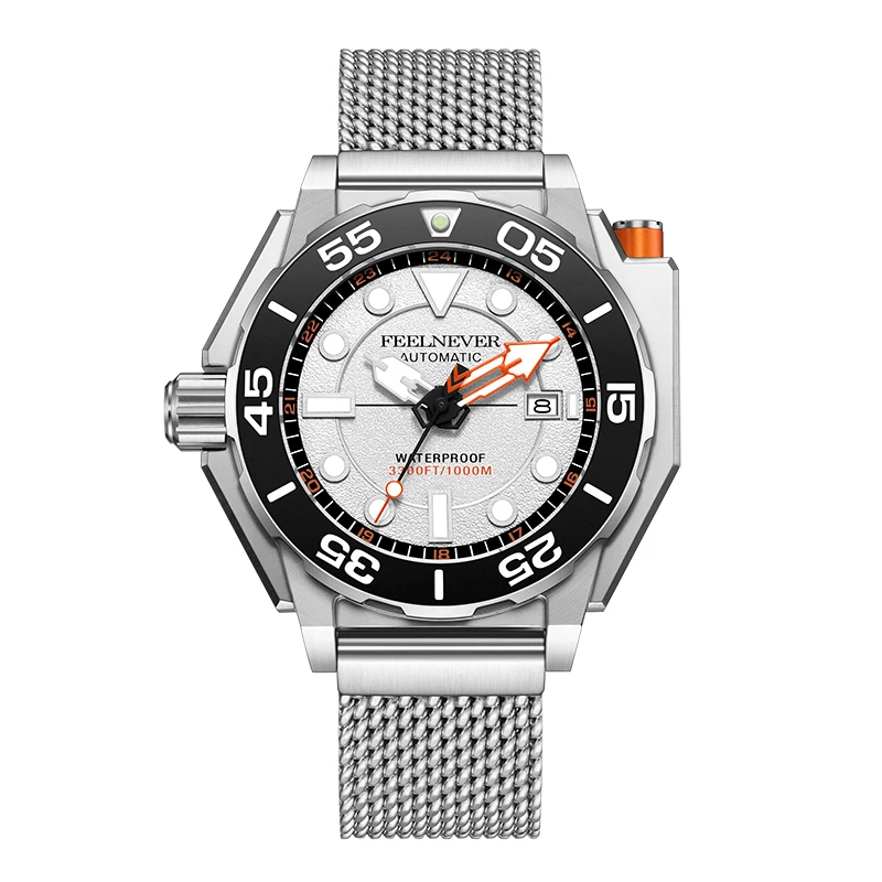 FeelNever Top Brand Luxury Automatic Watch For Men Fashion Business Watch Men Military Waterproof Men's Mechanical Wristwatches image 3