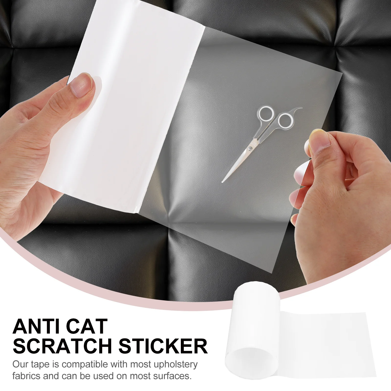 

BCOATH 1 Roll Anti Scratch Sticker for Cats Couch Furniture Protector Sticky Tape Paws Guard Pet Household Accessories