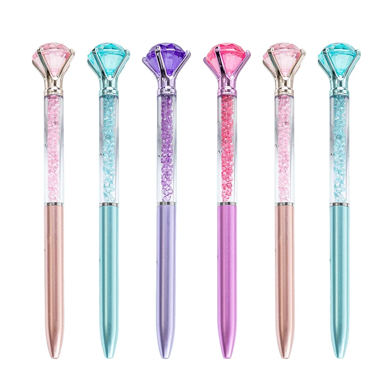 Fashion Shiny Large Diamond Gel Pens Creative Exquisite Ballpoint Pen School Office Writing Tools Student Stationery Gifts