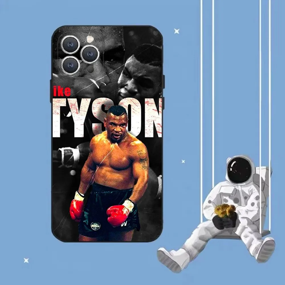 Mike T-Tyson Boxer Man Phone Case For iPhone 16,15,14,13,12,Pro,Max,11,7,8,Plus,XR,XS Max Shockproof Silicone Soft Shell