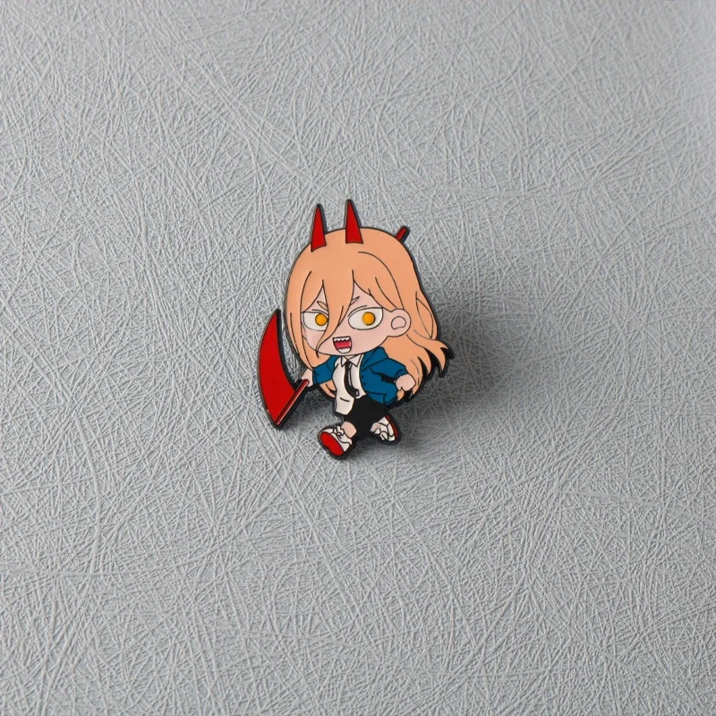 Chainsaw Man Enamel Pins, Pochita Makima Broches, Lapel Badges, Anime Fashion, Acessórios Jóias, Presente para Fãs e Amigos