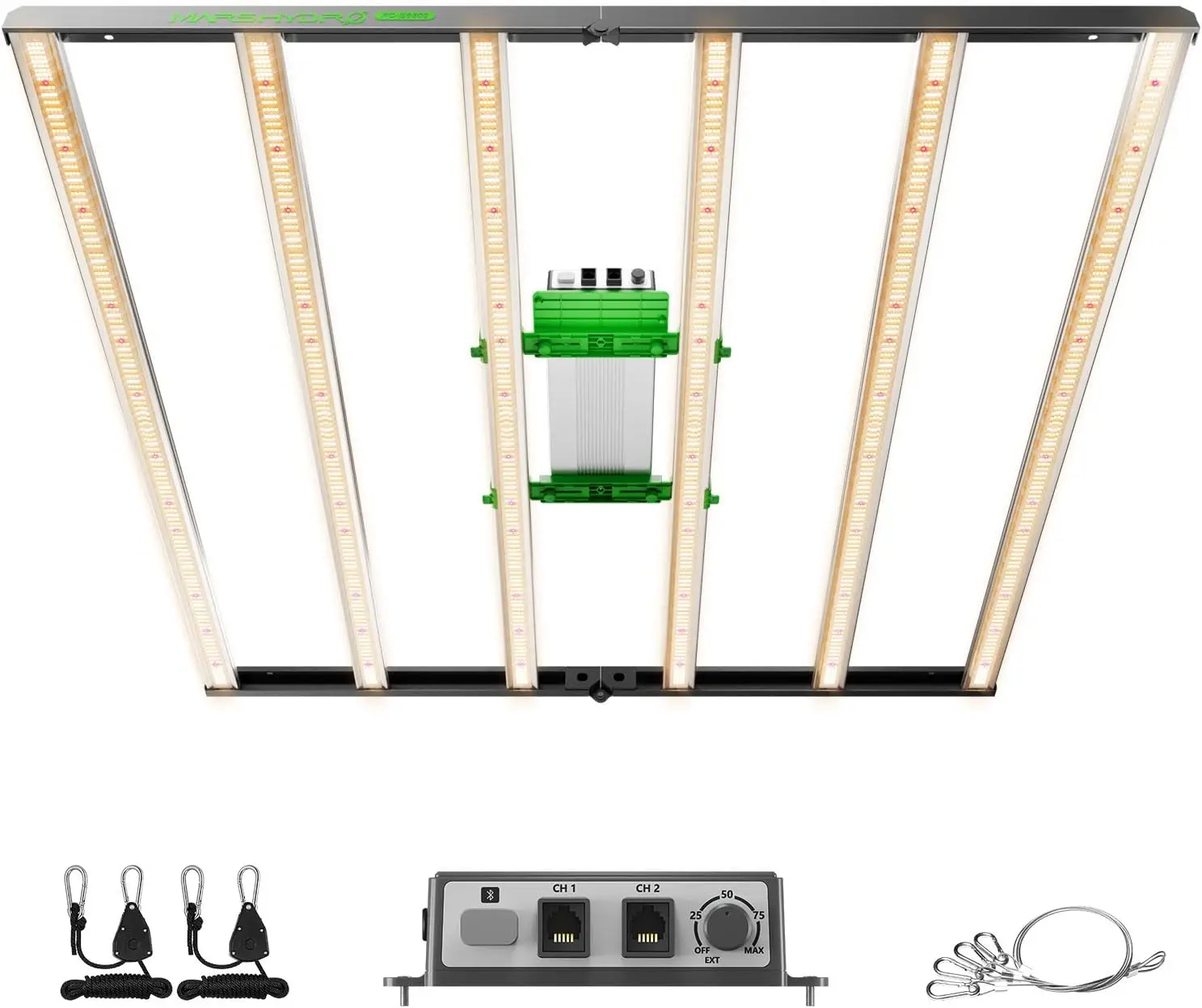 FC-E6500 Foldable LED Grow Light 5x5ft 730Watt, Full Spectrum Grow Light Bar Commercial Plant Growing Lamp for Vertical Farming